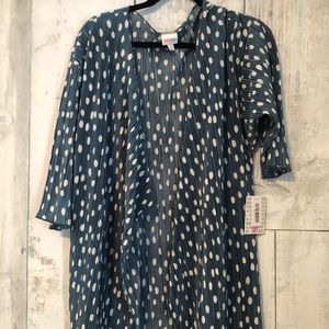 M LuLaRoe Shirley NWT polka dot coverup.
